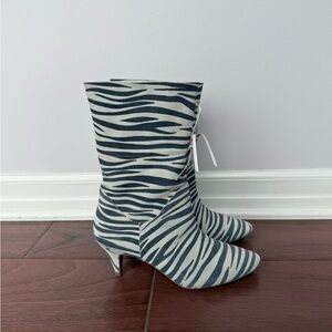 Amelie Pichard Zebra Print Booties